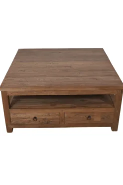 Teakhouten salontafel met lades