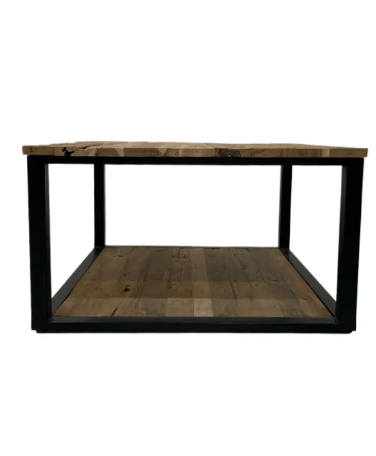Teakhouten salontafel met onderblad