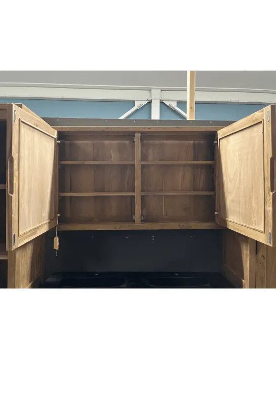 Teak houten spiegelkast 120 cm