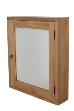 Teakhouten spiegel kast 60 cm