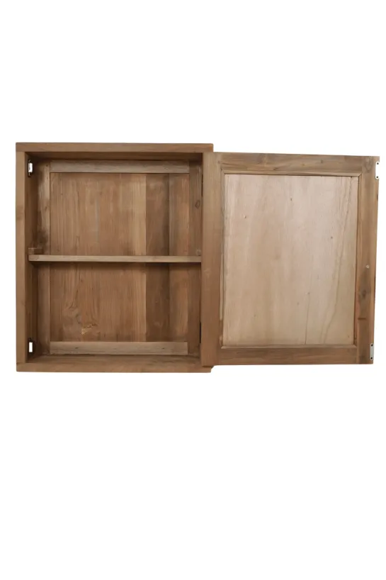 Teakhouten spiegel kast 60 cm