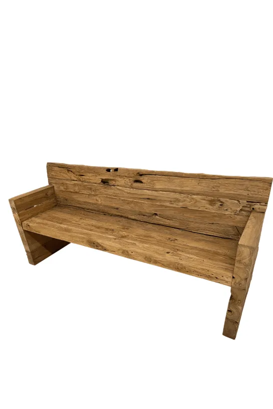 Teakhouten stoere bank