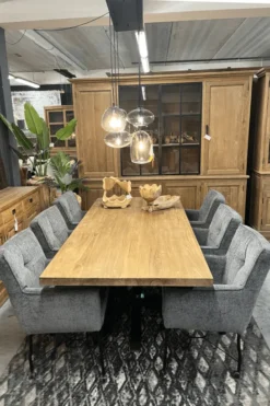Teakhouten tafel – vervaardigd uit gerecycled massief teak 220 cm