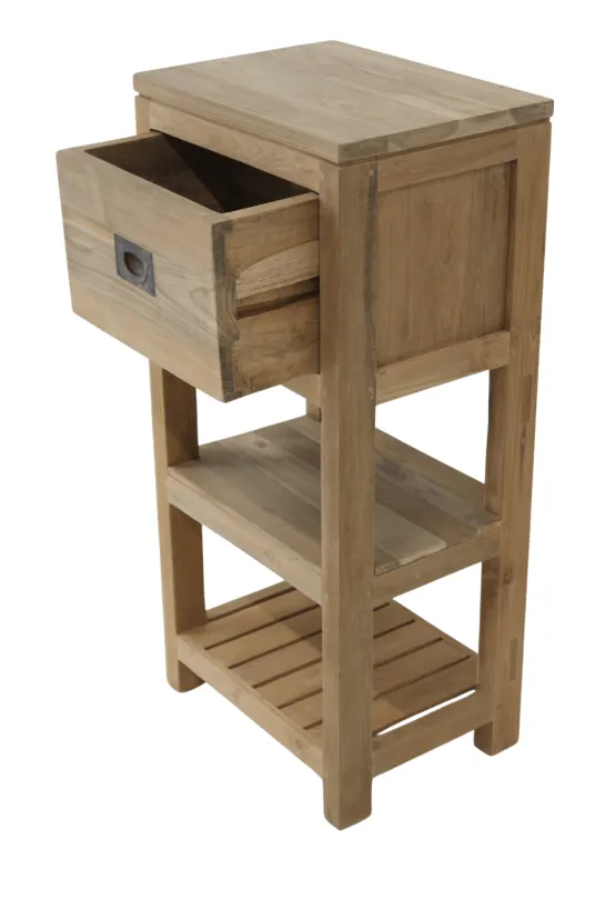 Teakhouten toiletkastje klein