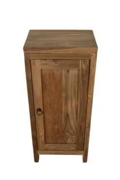 Teak houten toiletkastje 36x25x85h cm