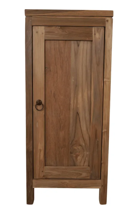 Teak houten toiletkastje 36x25x85h cm