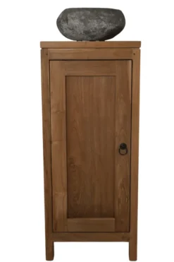 Teak houten toiletkastje 36x25x85h cm