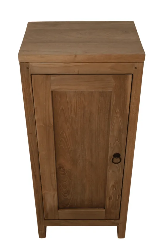 Teak houten toiletkastje 36x25x85h cm