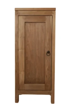 Teak houten toiletkastje 36x25x85h cm
