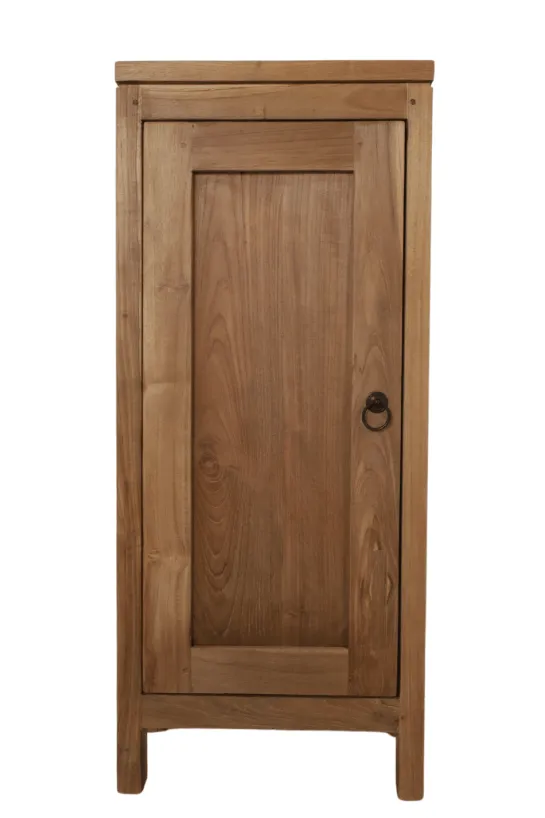 Teak houten toiletkastje 36x25x85h cm