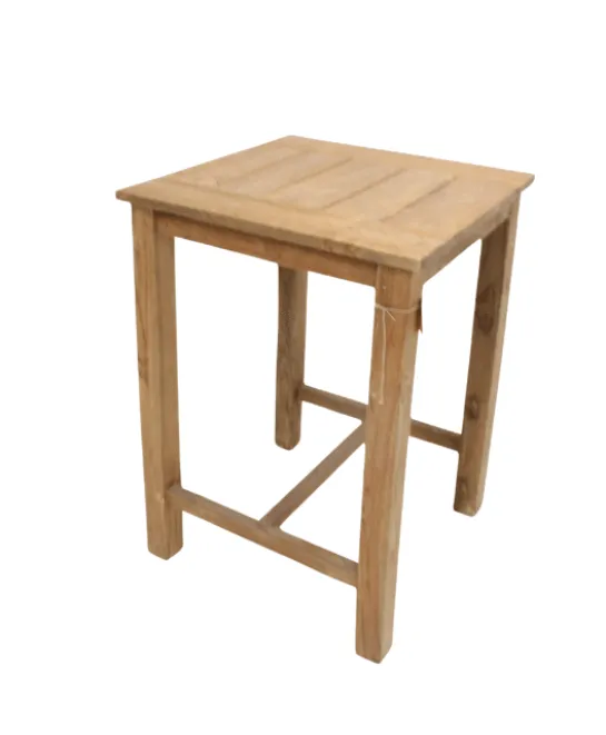Teak houten tuin bartafel incl 4 barkrukken voor buiten