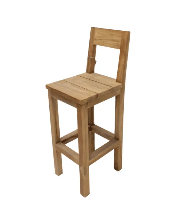 Teak houten tuin bartafel incl 4 barkrukken voor buiten