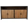 Teakhouten TV-Meubel met Metalen Accenten – 150 cm