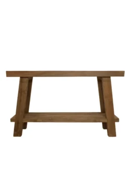 Teakhouten Wandtafel/ badkamermeubel 120 of 140