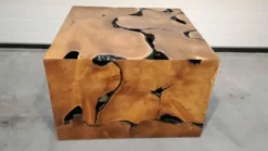 Teak kubus salontafel