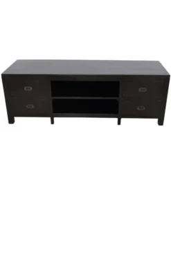 TV-meubel Koloniaal Zwart / Bruin 160 cm