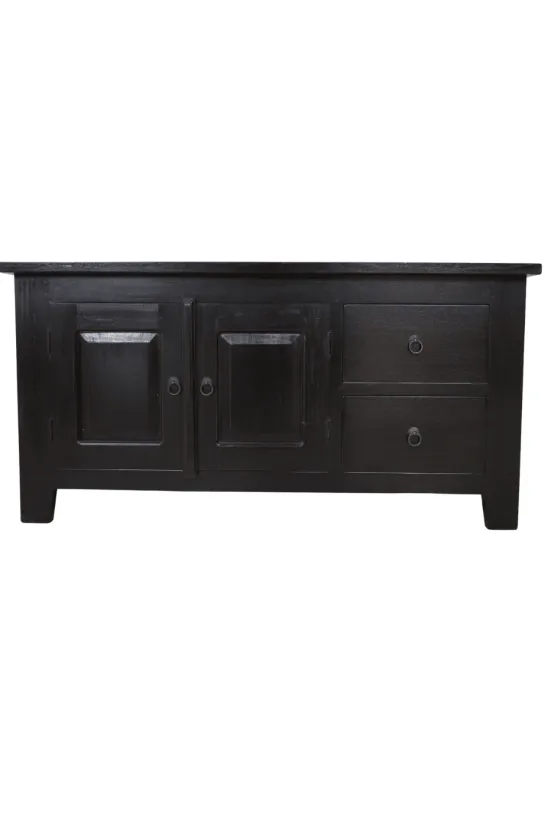 TV-meubel Koloniaal Zwart 120 cm