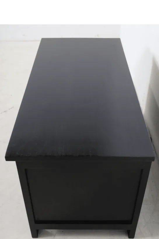 TV-meubel Koloniaal Zwart 120 cm