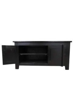 TV-meubel Koloniaal Zwart 120 cm