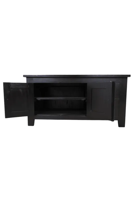 TV-meubel Koloniaal Zwart 120 cm