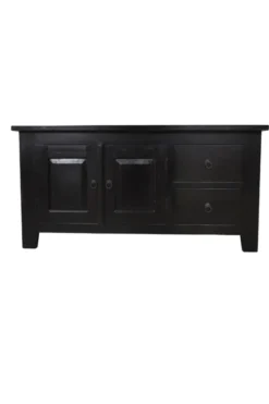 TV-meubel Koloniaal Zwart 120 cm