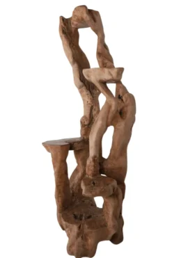 Unieke grote houten etagere/ plantentafel