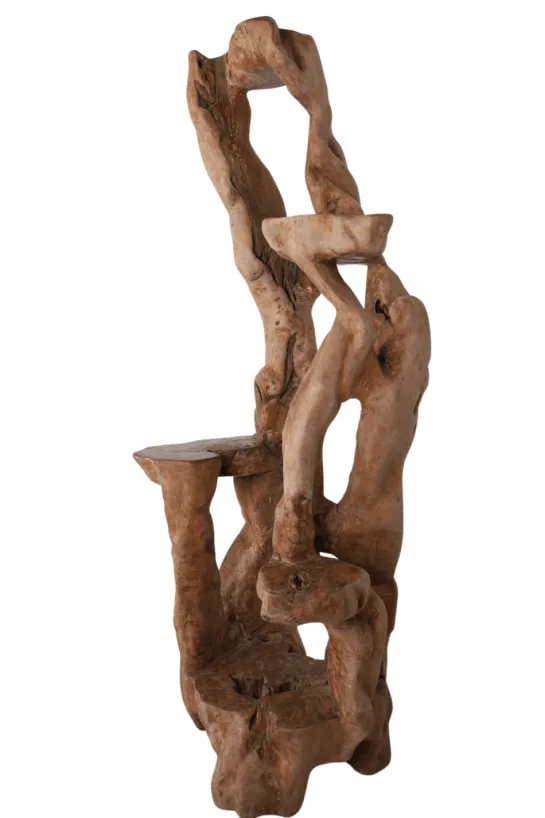 Unieke grote houten etagere/ plantentafel