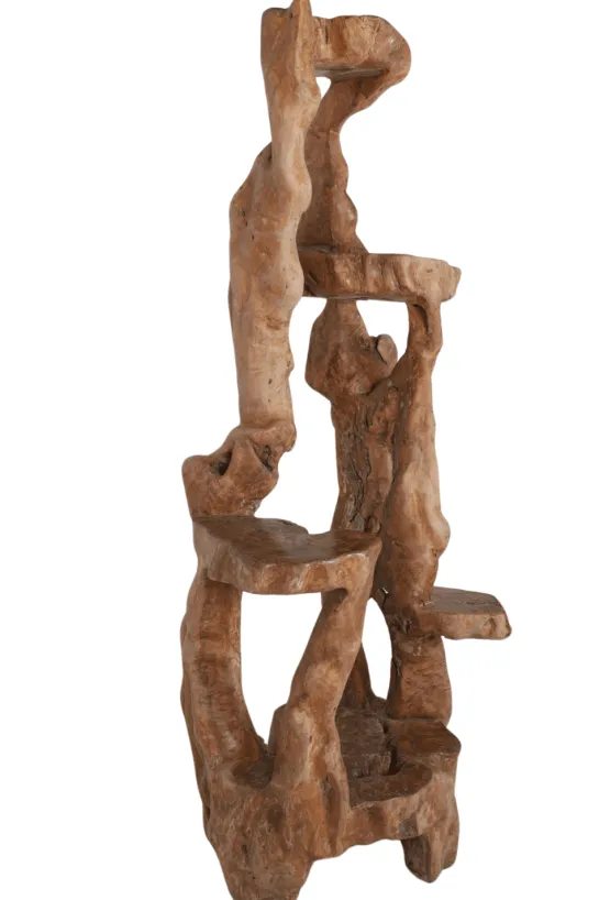 Unieke grote houten etagere/ plantentafel