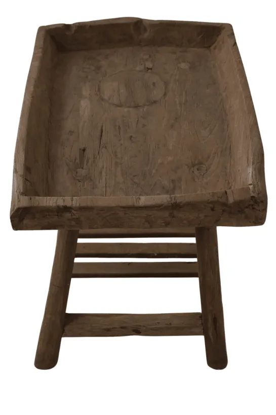 Uniek Teak Houten Bijzettafeltje – 71x50x61 cm