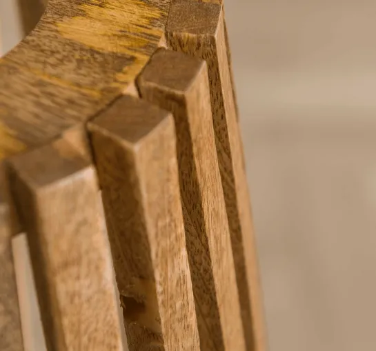 Vloerlamp van hout