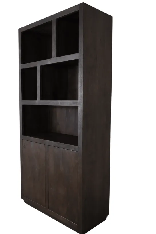 Walnoot kleurige Vakkenkast – 100 cm breed