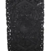 Wanddecoratie houtsnijwerk zwart 150×75 cm