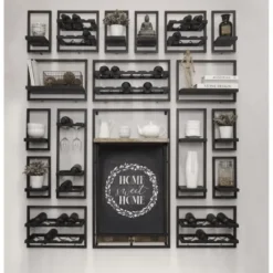 Wandrek voor aan de muur zwart – Selfmate collectie type D