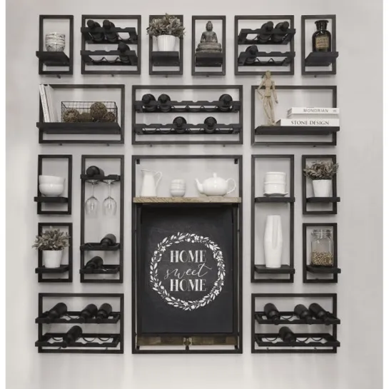 Wandrek voor aan de muur zwart – Selfmate collectie type D