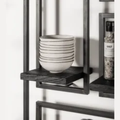 Wandrek voor aan de muur zwart – Selfmate collectie type D