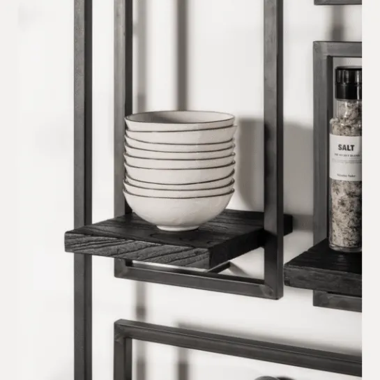 Wandrek voor aan de muur zwart – Selfmate collectie type D