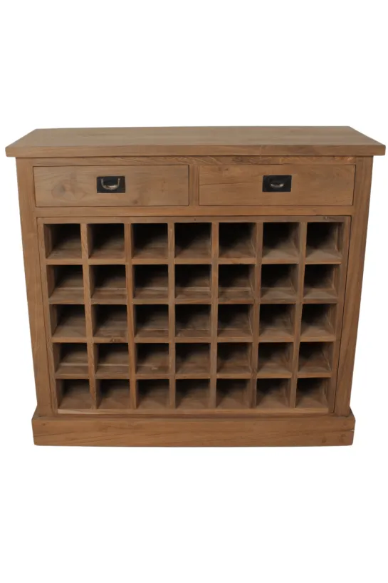 Wijnkast dressoir/ wijnkast teakhout