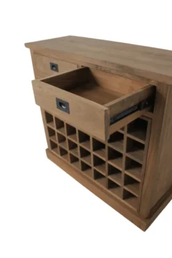 Wijnkast dressoir/ wijnkast teakhout