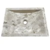 Witte beige marmeren wasbak