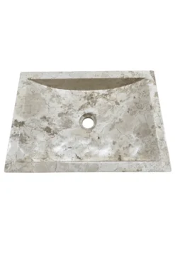 Witte beige marmeren wasbak