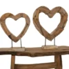 Wortel teak houten hart decoratie