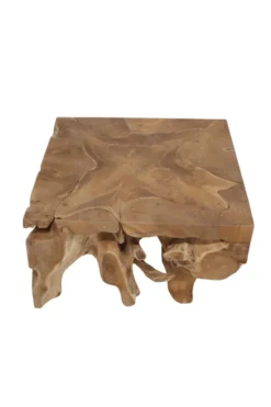 Wortelteakhouten salontafel