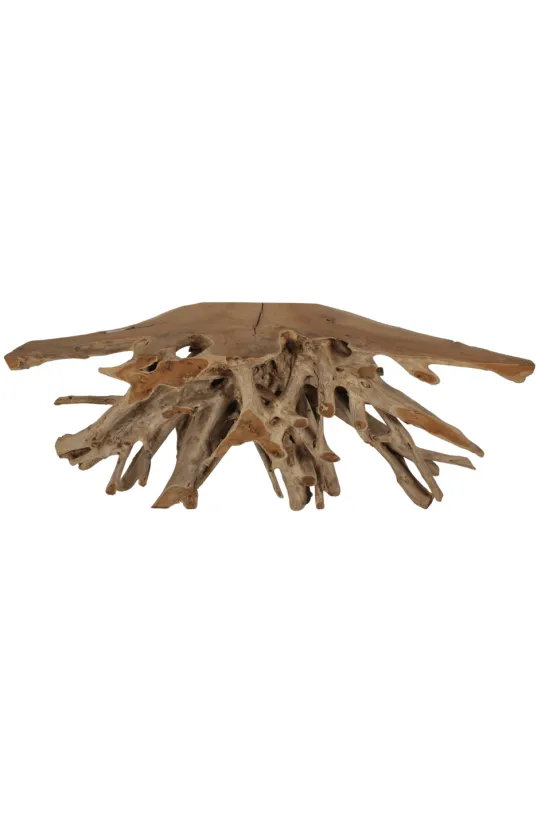 Wortel teak houten side table