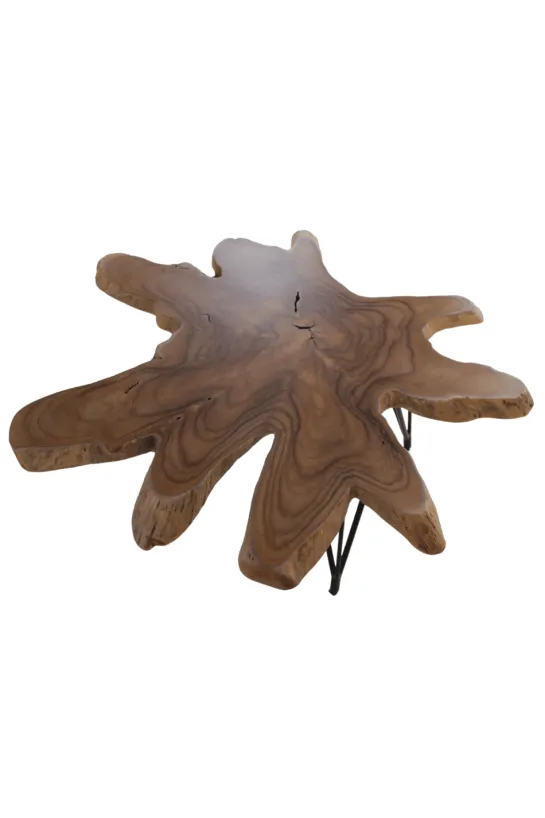 Wortel teak salontafel