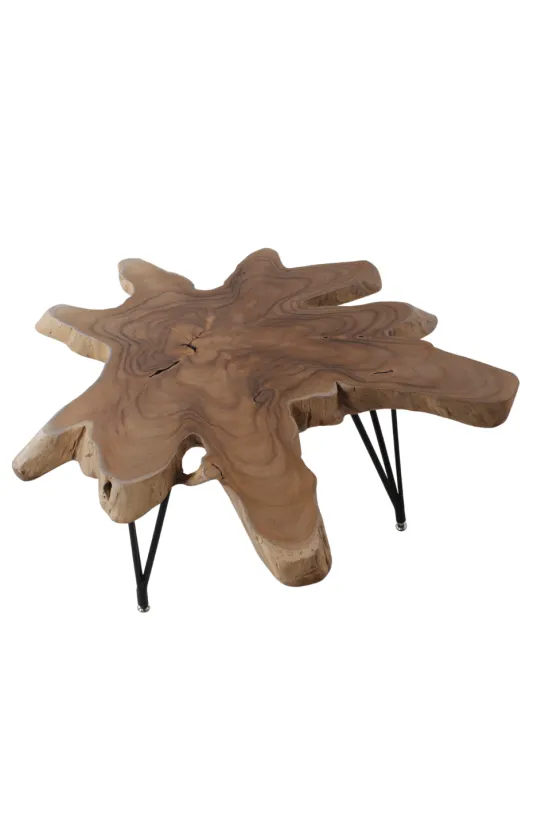 Wortel teak salontafel
