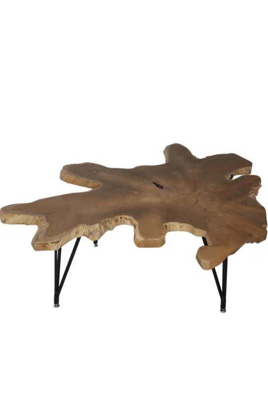 Wortel teak salontafel