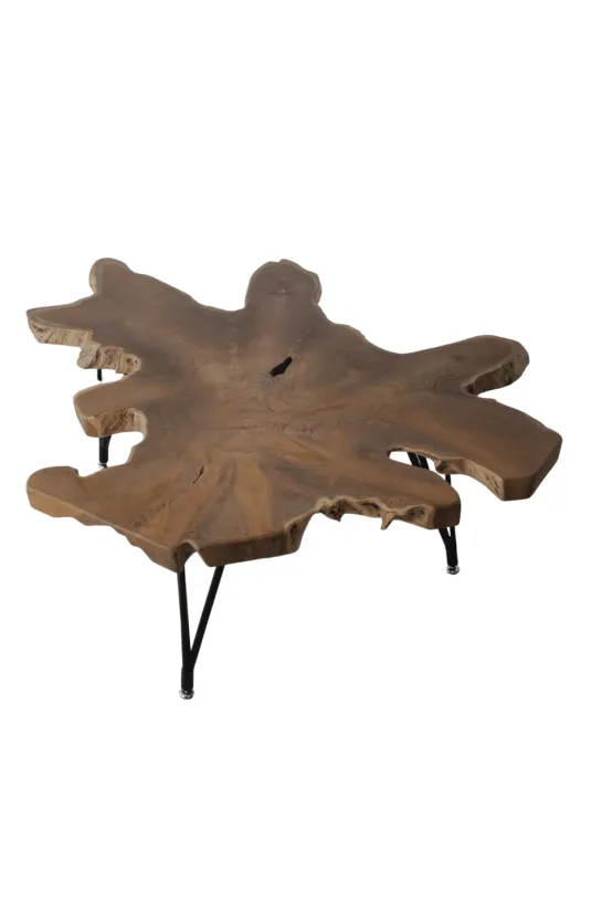 Wortel teak salontafel