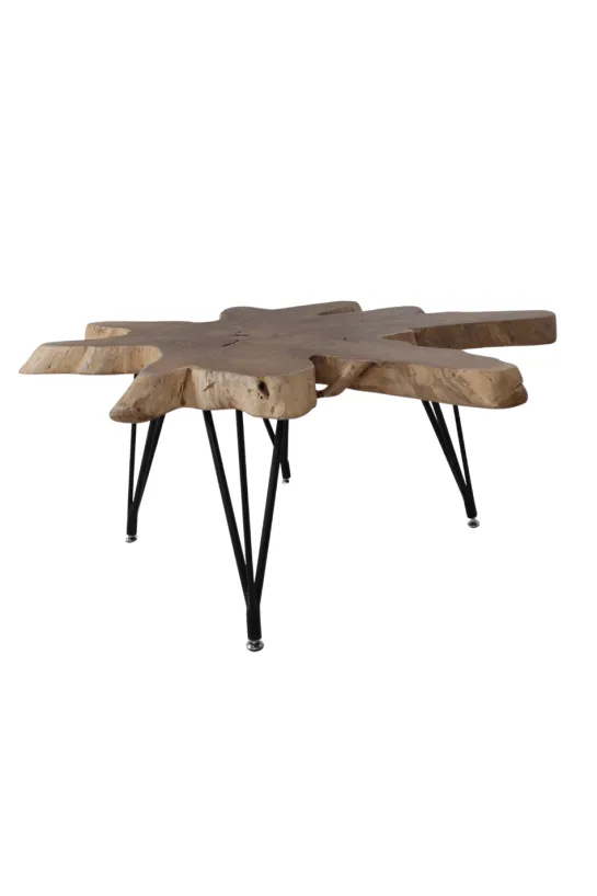 Wortel teak salontafel