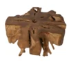 Wortel teak salontafel rond 100 cm