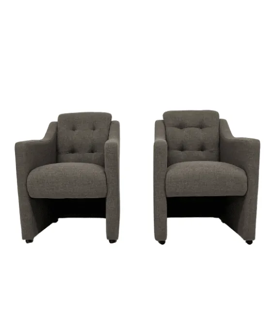 2x Eetkamerstoel Boss Grijs